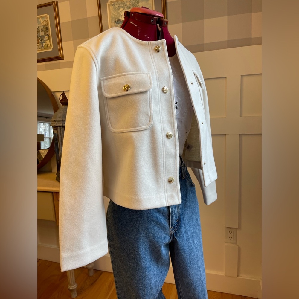 Gold Button Women's Jacket Size Medium